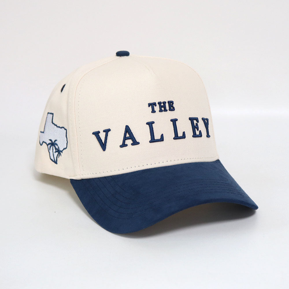 The Valley - Navy Suede Brim Cap