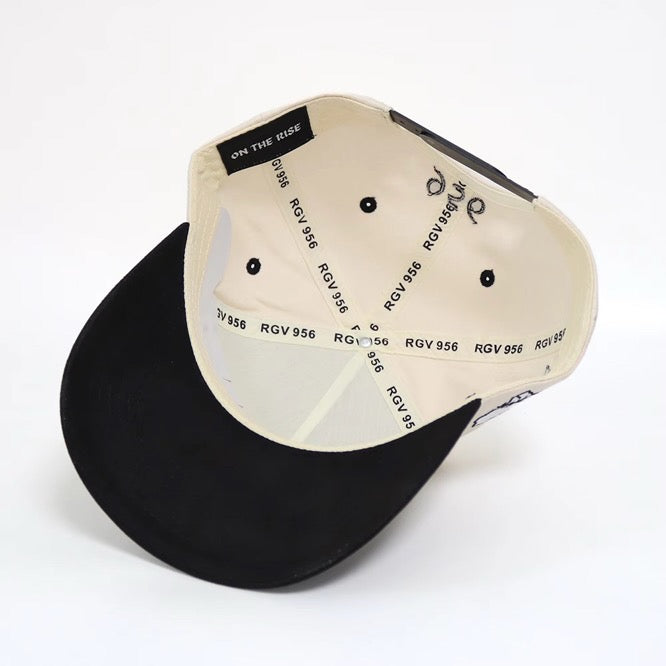 The Valley - Black Suede Brim Cap