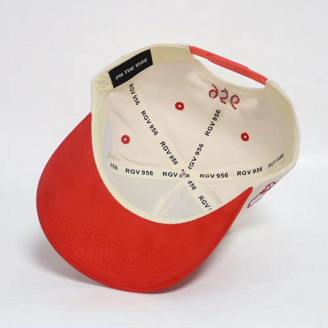 The Valley - Red Suede Brim Cap