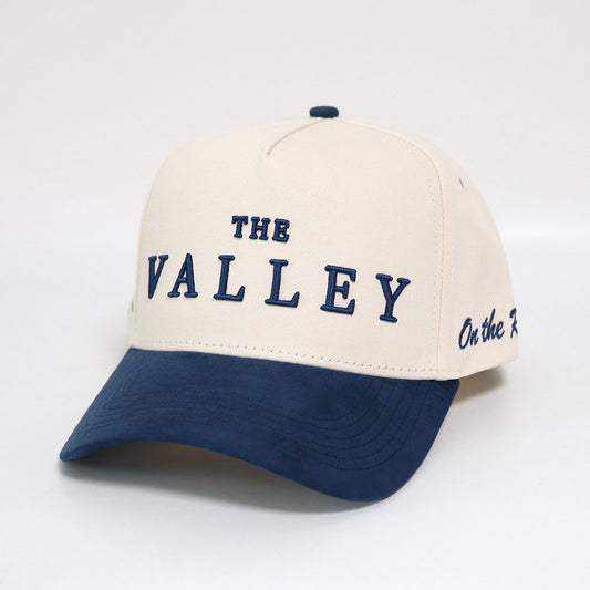 The Valley - Navy Suede Brim Cap